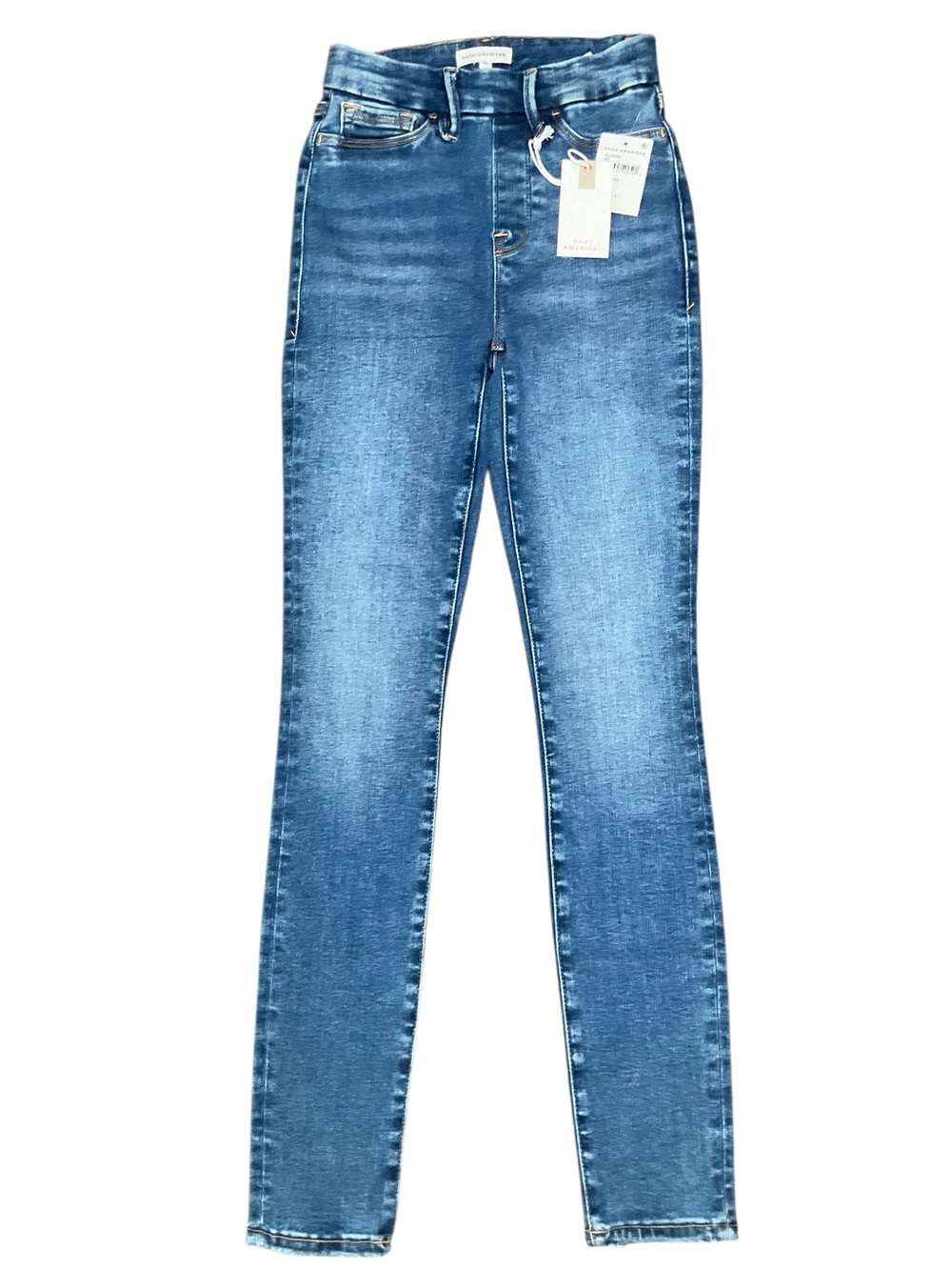 Good American Jeans High-Rise Skinny Denim Size 0 NWT